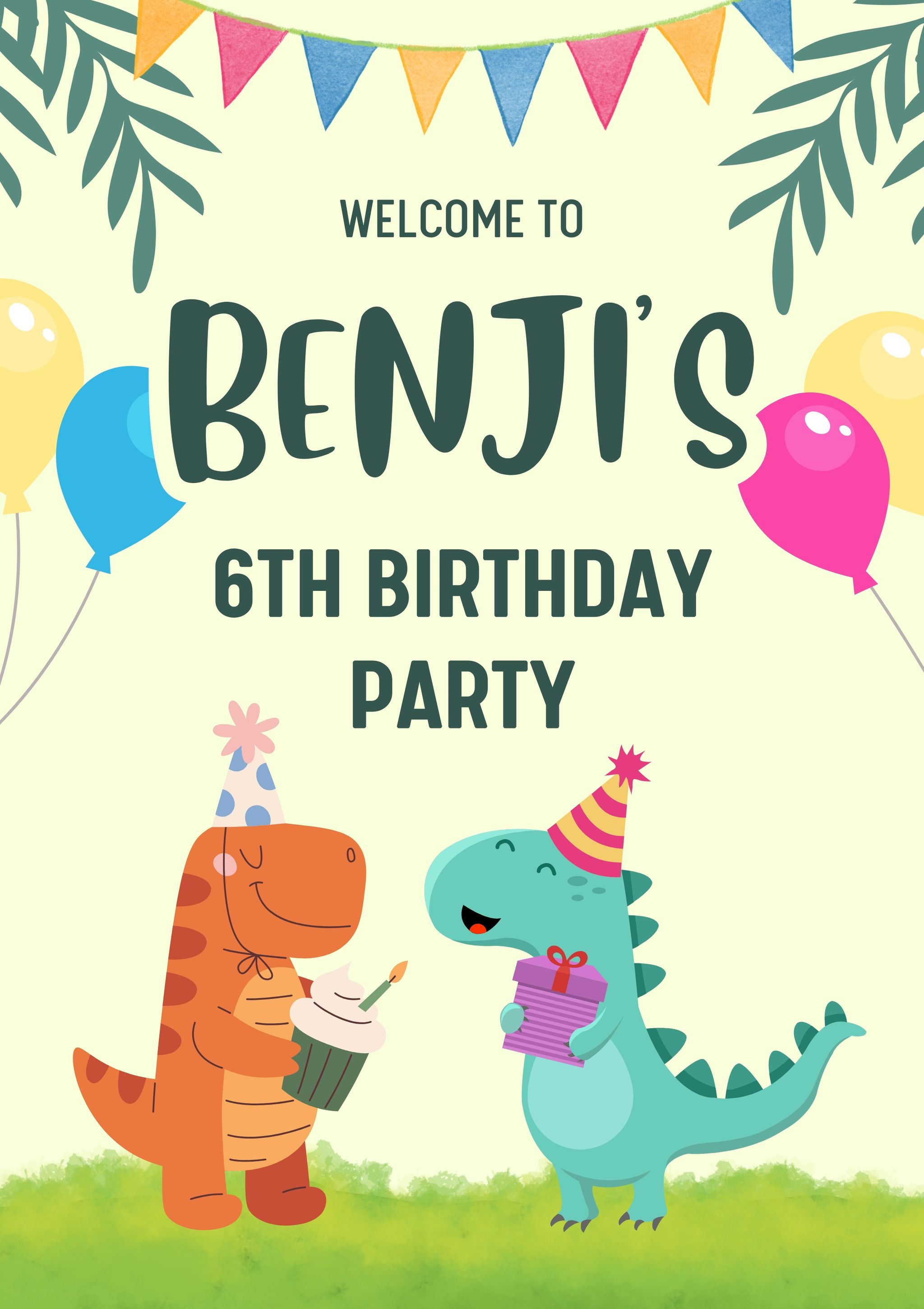 Customize Birthday Foam Board Poster Welcome Sign_2