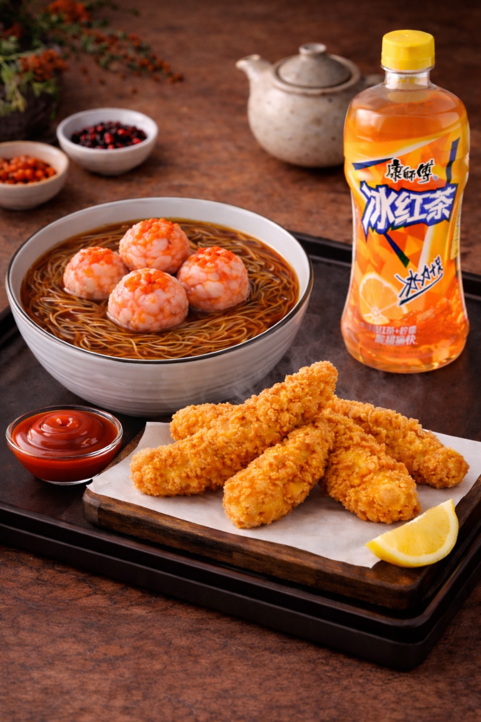 VS - Tobiko Prawn Paste Ball Mee Sua  (飞鱼子虾滑面线套餐)_0