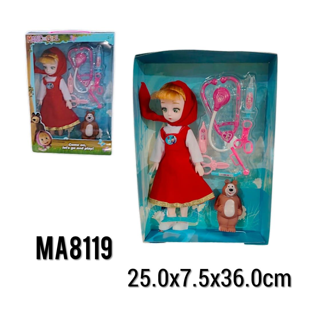 12"DOLL MASHA DOCTOR (SOFT BODY) W/MUSIC_0