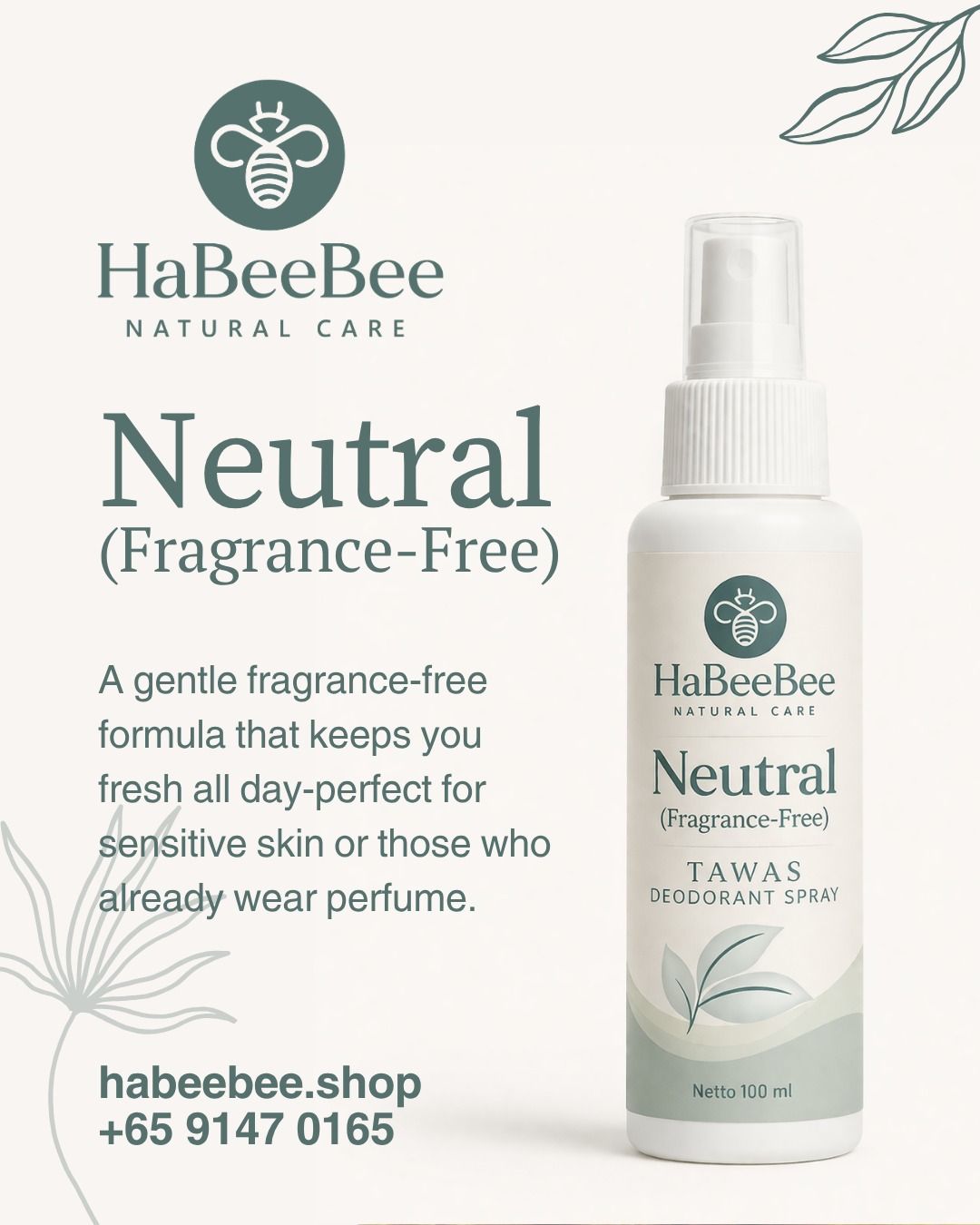 Fragrance-Free Tawas Deodorant Spray — Natural mineral protection_1