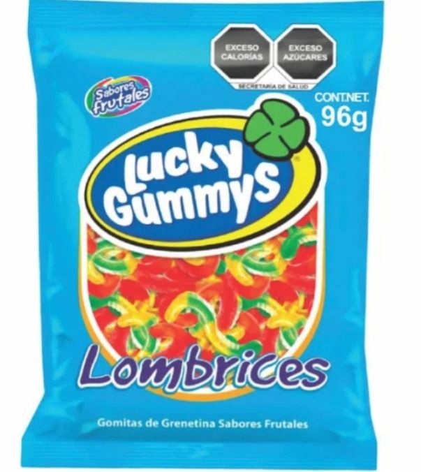 LUCKY GUMMYS LOMBRIZ NEON 96 GR_0