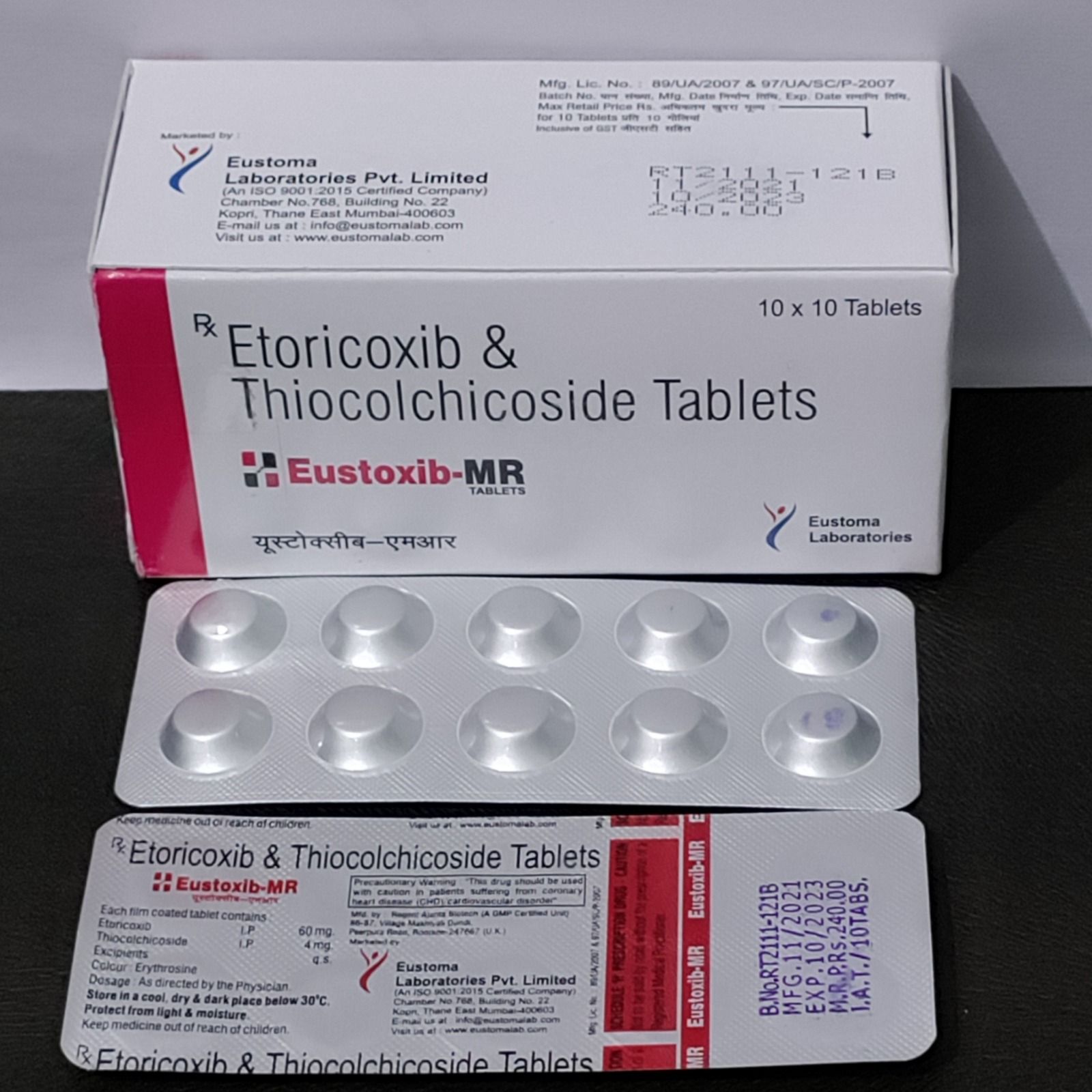 Etoricoxib + Thiocolchicoside Tablets 60 Mg Tablet_0