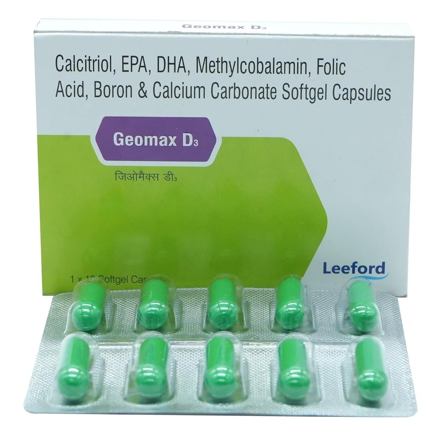 Calcitriol + Epa + Dha + Methylcobalamin + Folic Acid + Calcium Carbonate + Boron Capsules 0.25 Mcg Capsule_0