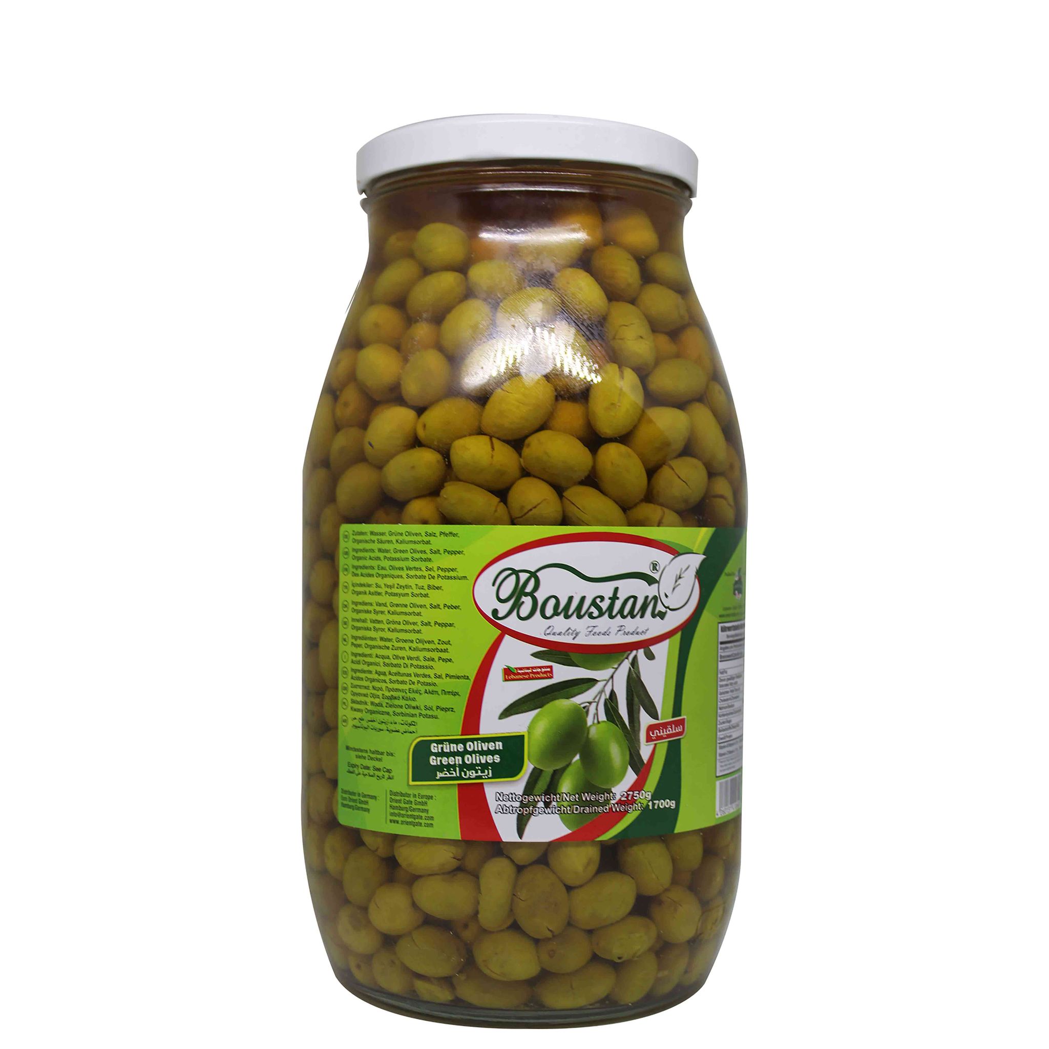 زيتون أخضر سلقيني البستان | Boustan Grüne Oliven | 2750g_0