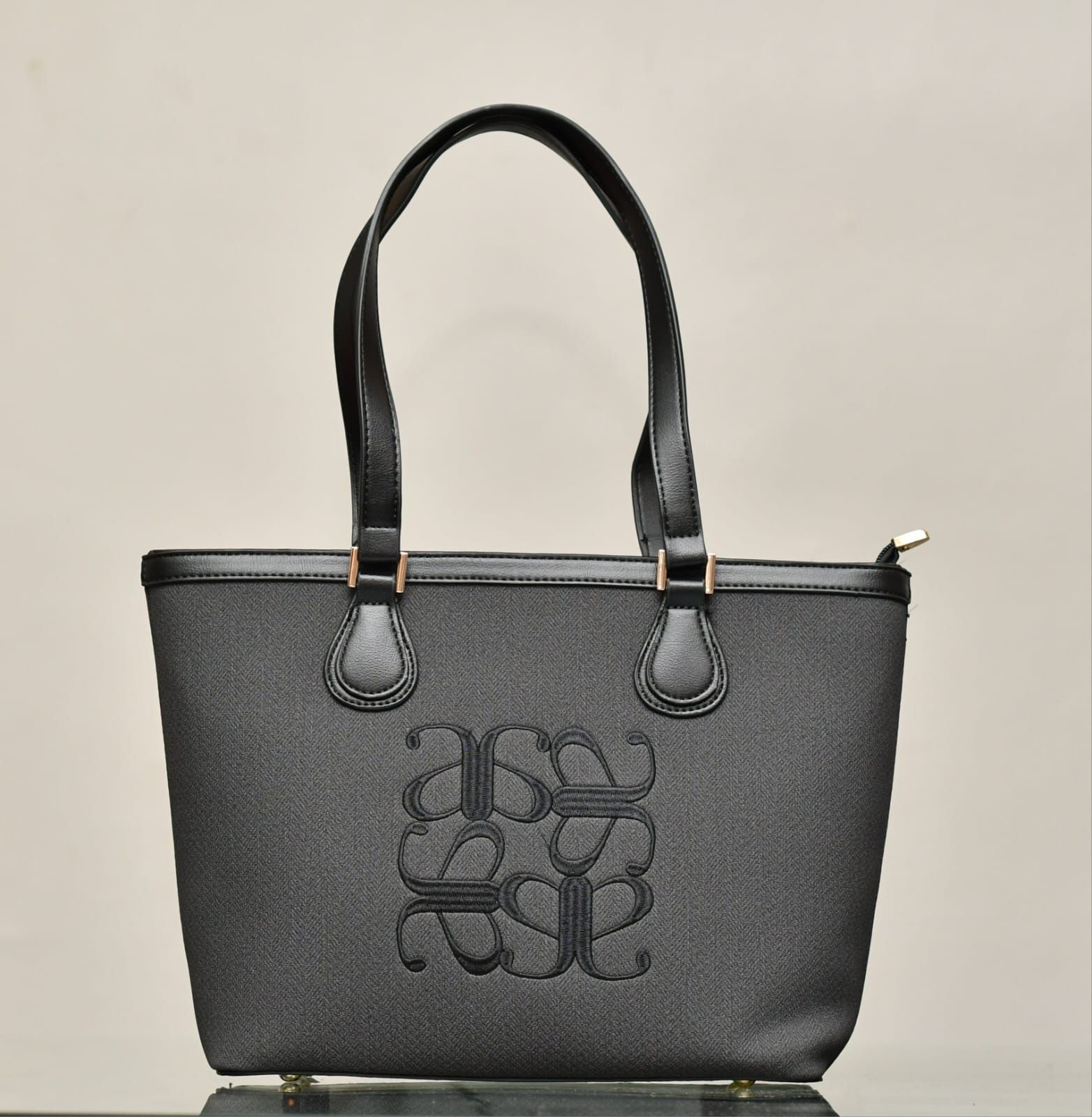 Monogram Structured Tote Bag_0