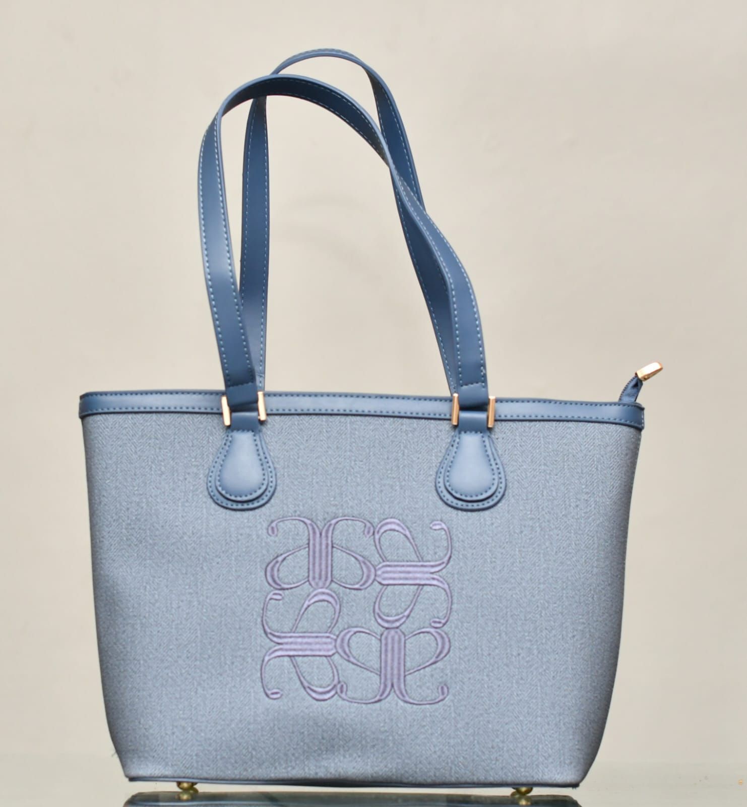 Monogram Structured Tote Bag_0