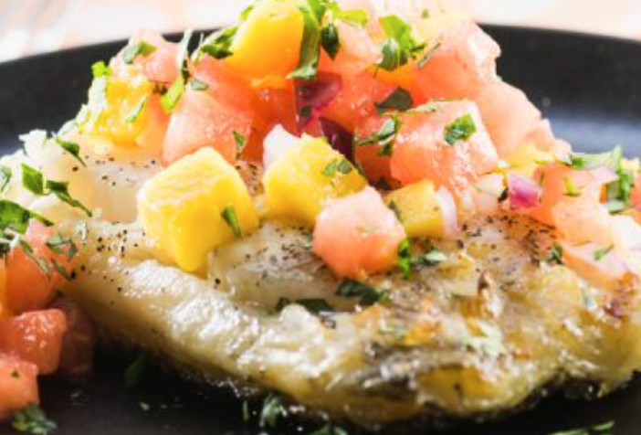 Stuffed Corvina w/Mango Salsa_0