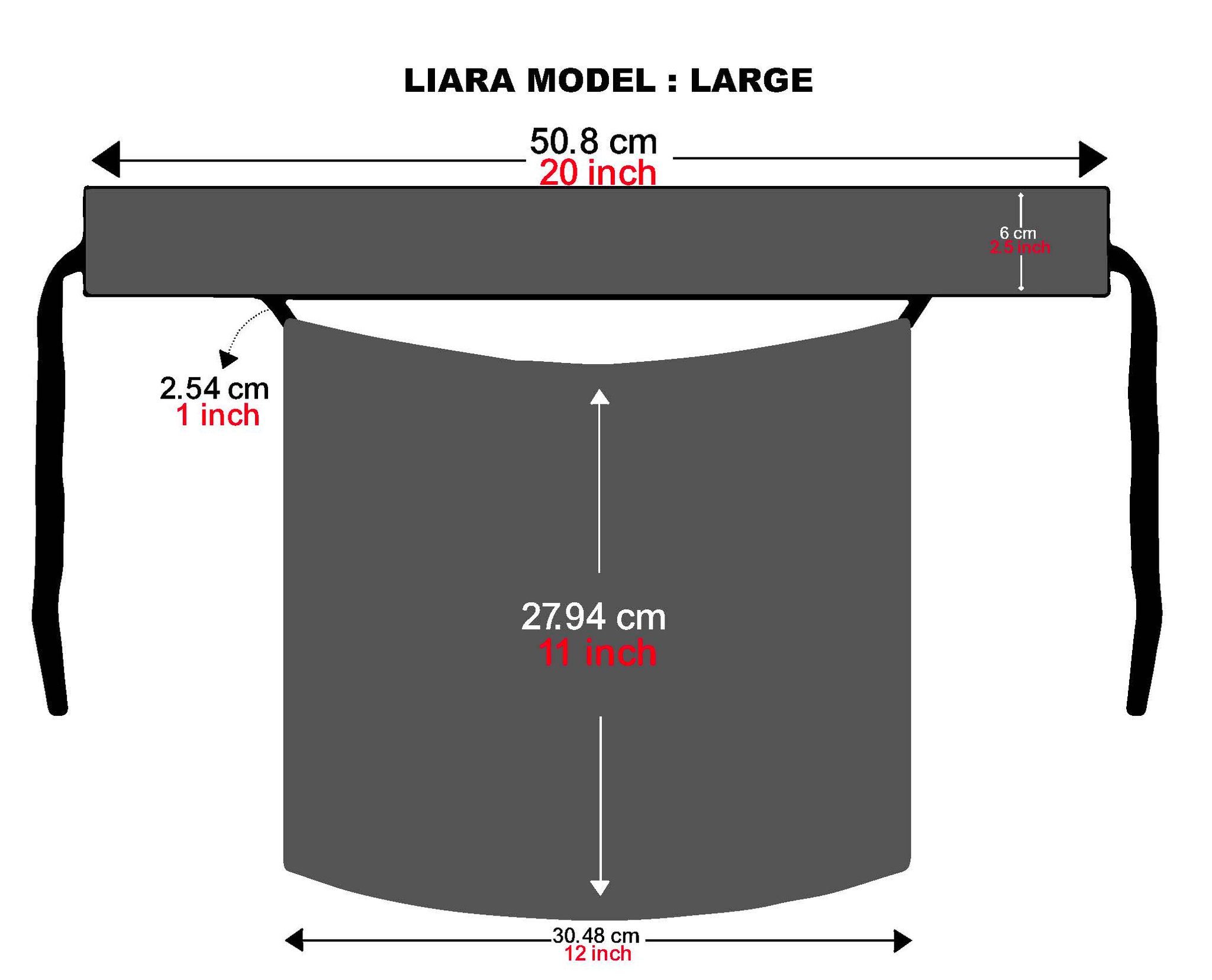 Large Normal Niqab (11 inch /12 inch)_4