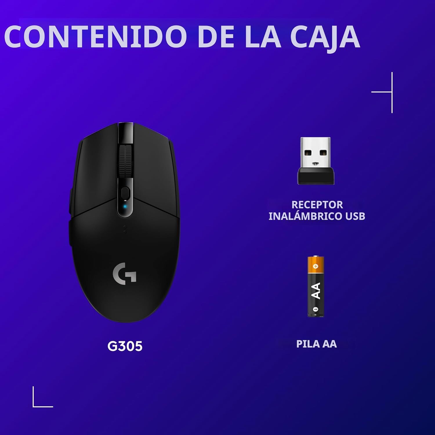 LOGITECH G305 / 12000 DPI / 6 BOTONES / WIRELESS USB / INALAMBRICO_4