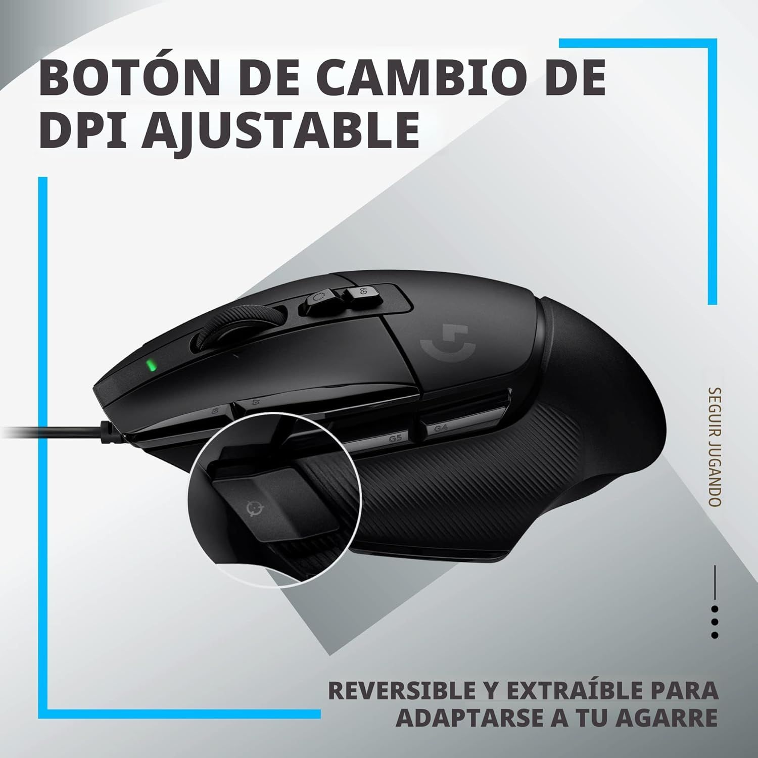 LOGITECH G502X / 25600 DPI / 13 BOTONES / ALAMBRICO USB_3