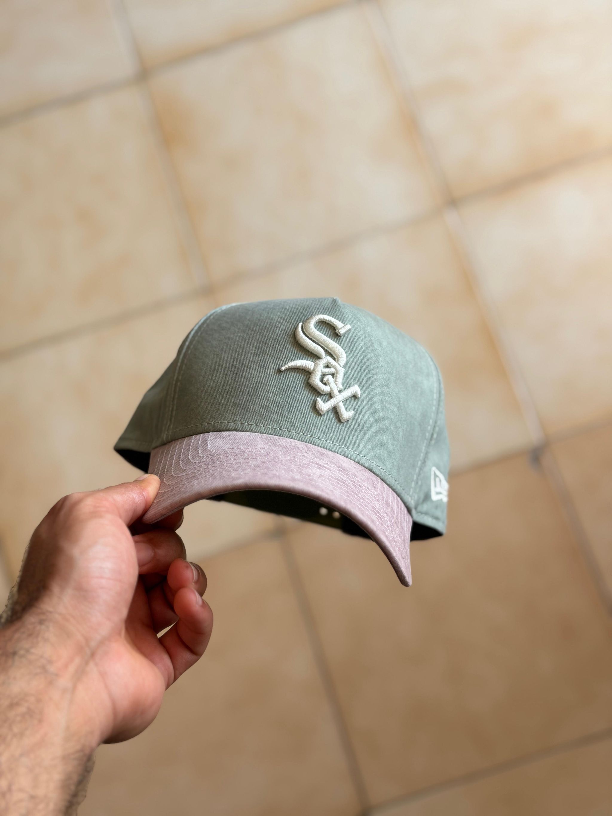 New Era 9Forty - Chicago White Sox Olive x Dusty Pink_3