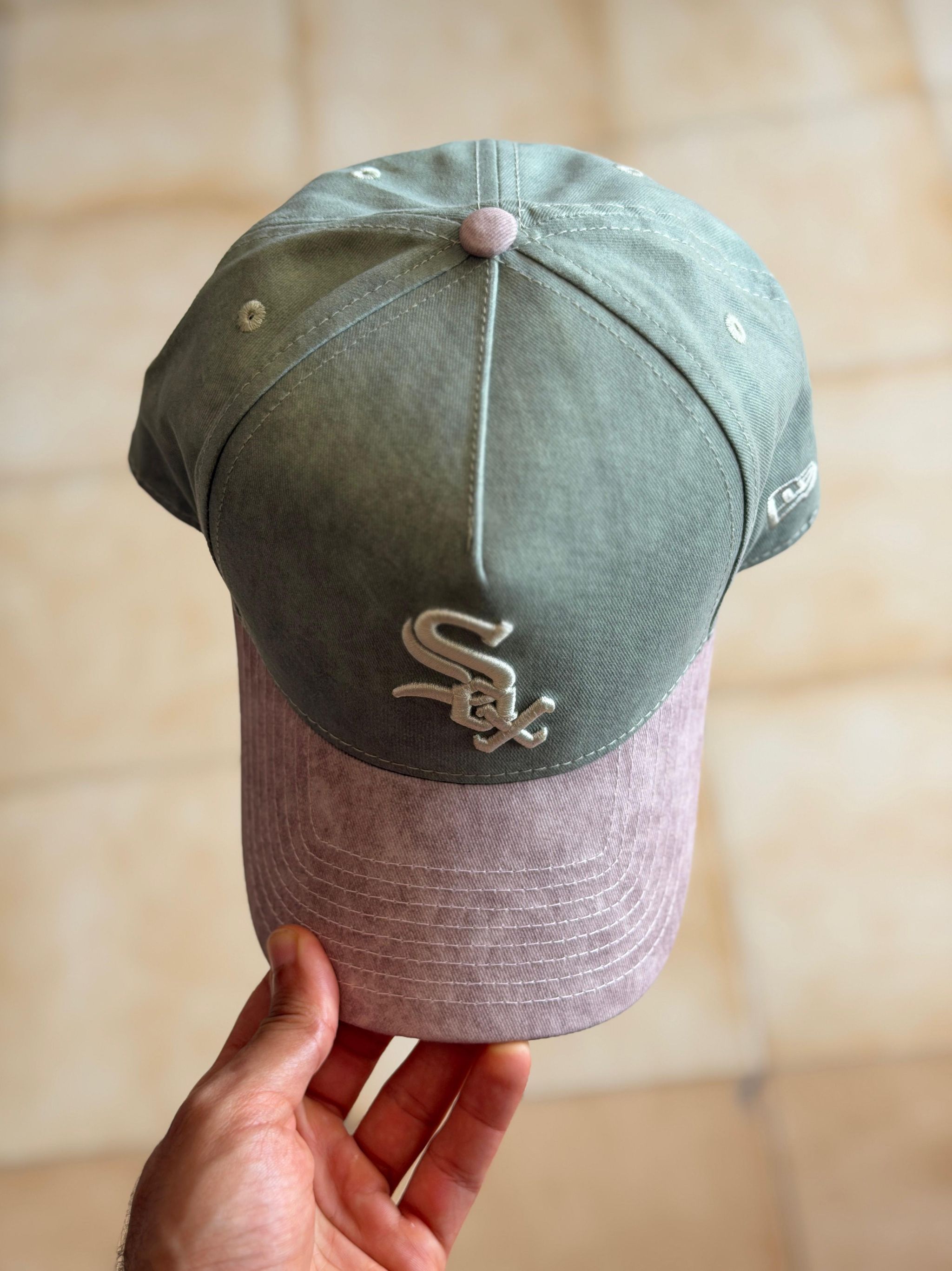 New Era 9Forty - Chicago White Sox Olive x Dusty Pink_5