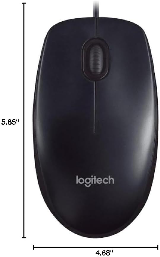 LOGITECH M90 / 1000 DPI / 3 BOTONES / CABLE USB / ALAMBRICO / BLACK_2