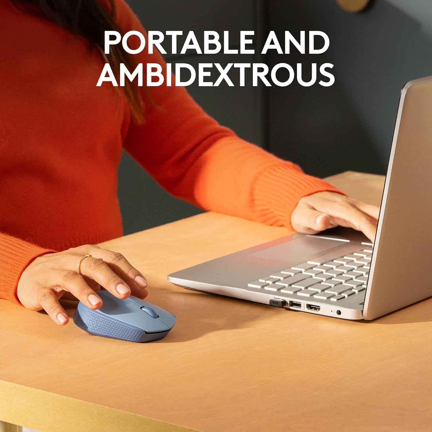 LOGITECH M170 / 1000 DPI / 3 BOTONES / WIRELESS USB / INALAMBRICO / BLUE_9