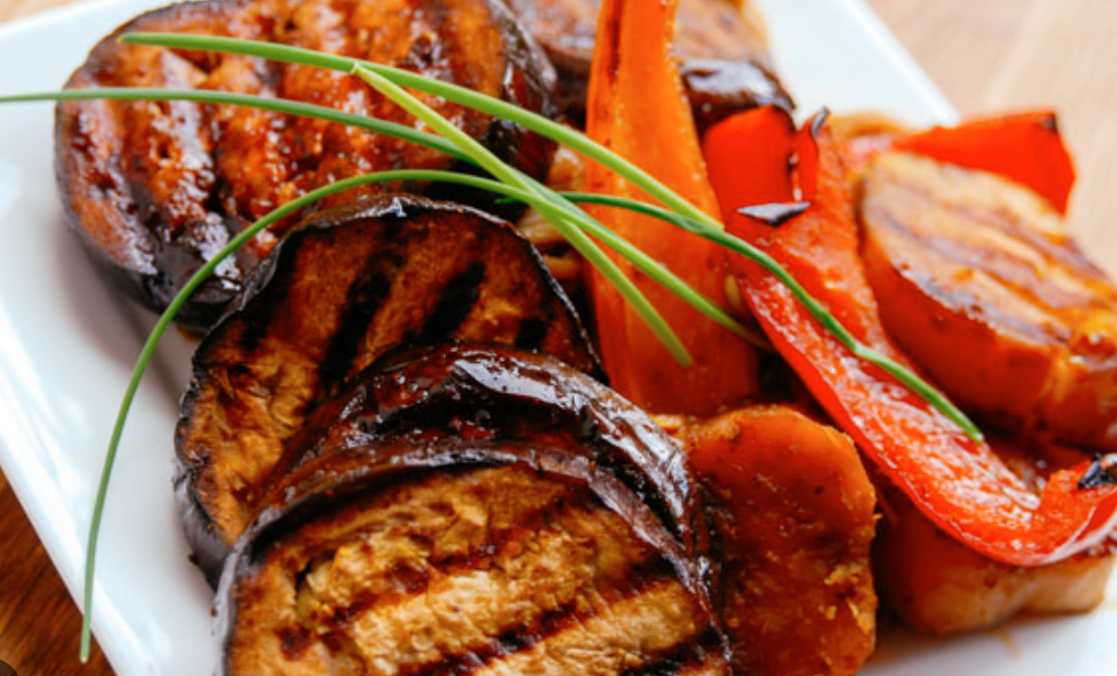 Grilled Eggplant w/Sweet Potatoes_0