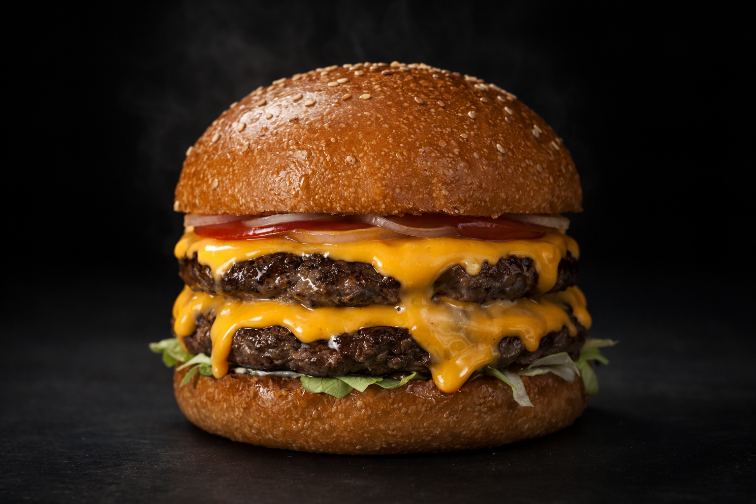 Double Trouble Beef Cheese Burger_0