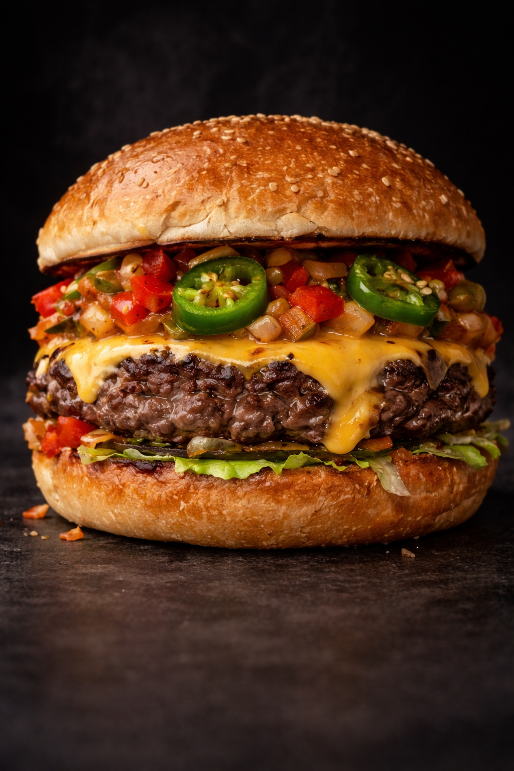 Fuego Beef Cheese Burger - Spicy_0