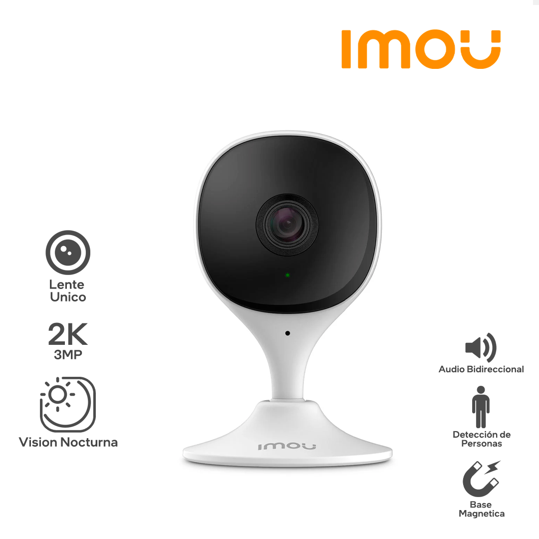 IMOU CUE 2 / RESOLUCION 2K 3MP / FIJA / WIFI / INTERIOR / DETECCION DE PERSONAS_0