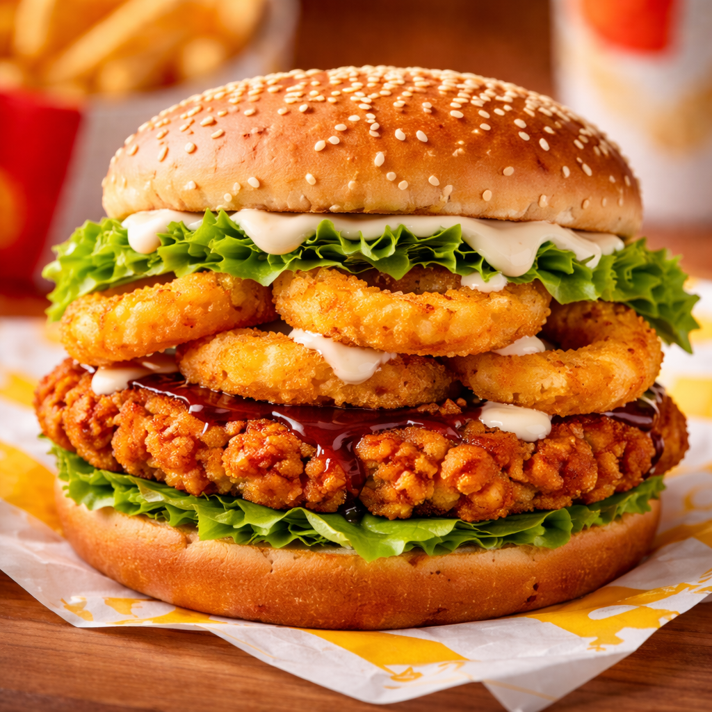 Signature Chicken Onion Ringer Burger_0