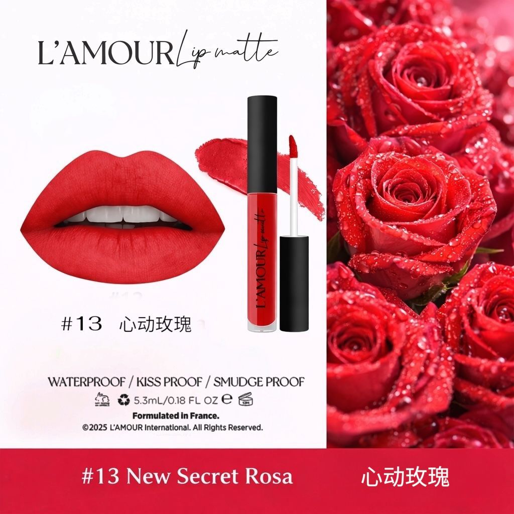 L’AMOUR Lip Matte 5ml - 12 Colours (89RM/Pcs)_0