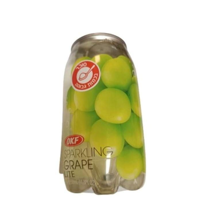 OKF משקה מוגז קל בטעם ענבים 350 מ"ל._0