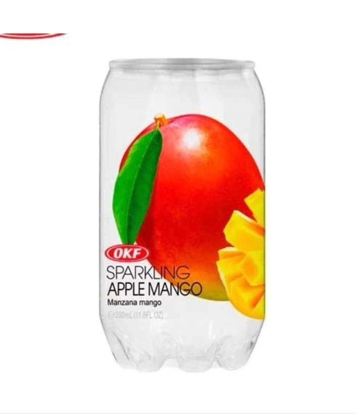 OKF משקה מוגז בטעם תפוח מנגו 350 מ"ל._0