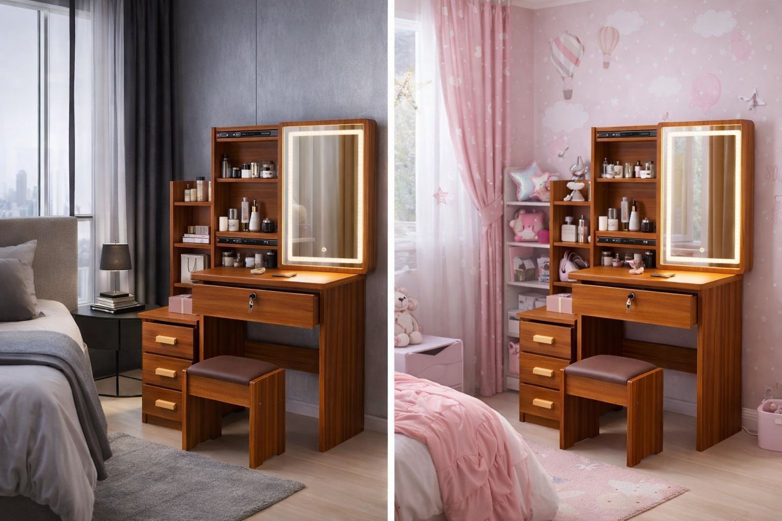 Vanity con espejo led ( 3 cambios de luz)  _0