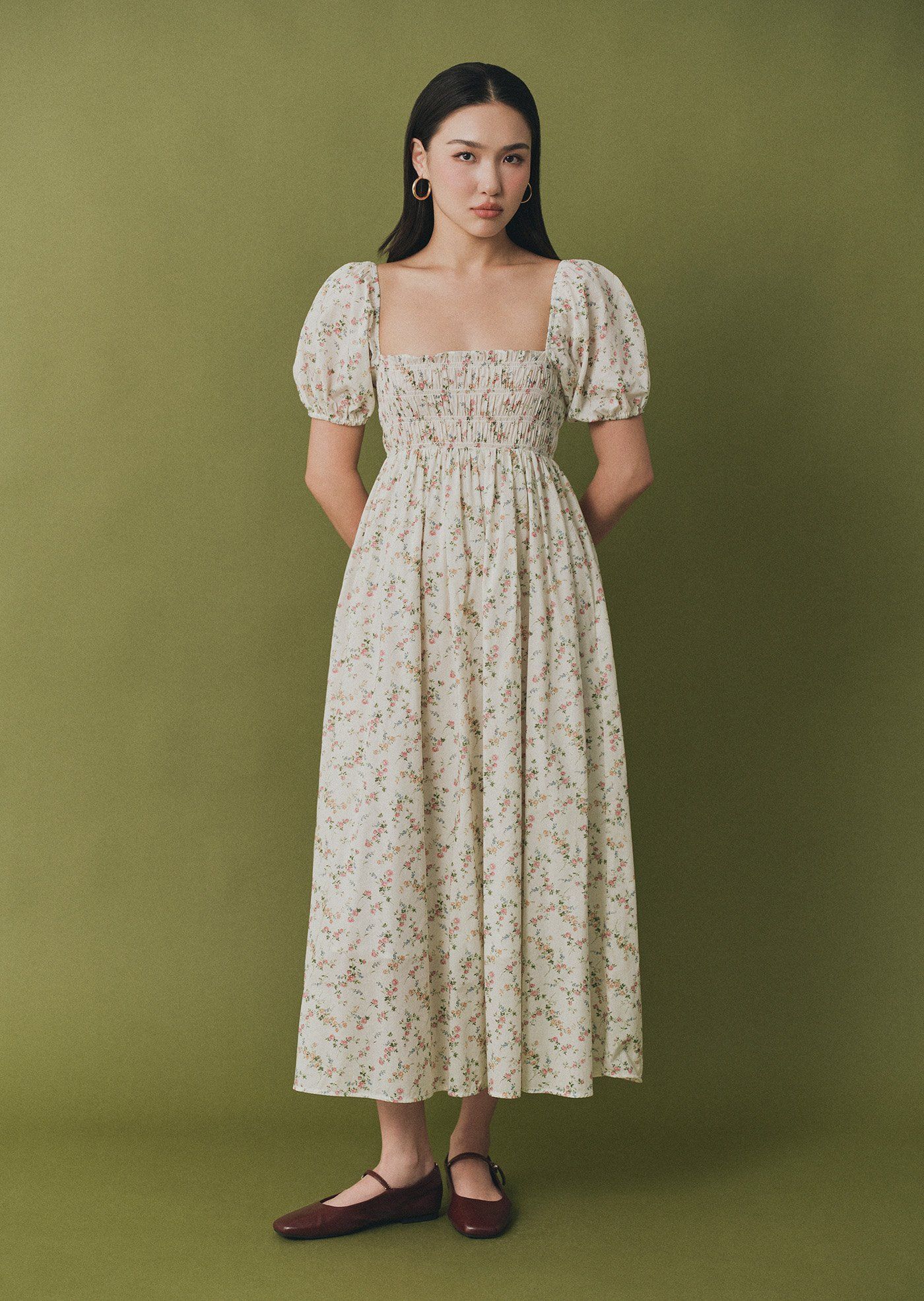 Caramel Monster: Anka Midi Dress - Elizabeth (M)_0