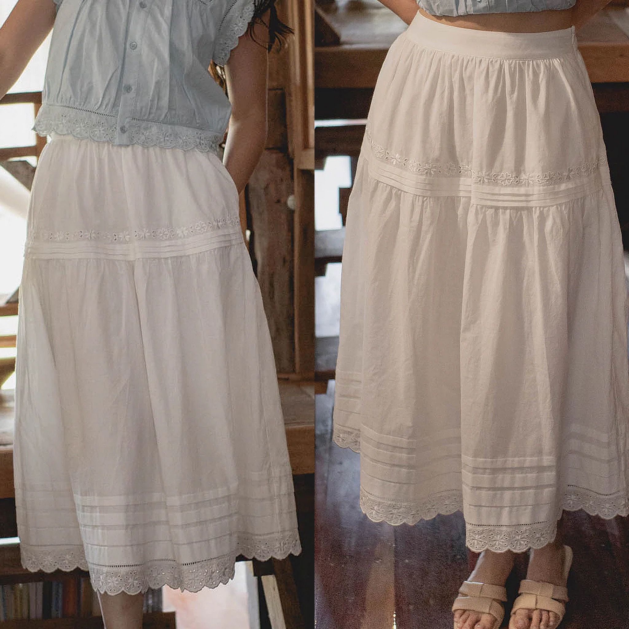 Paper Palette | Clover Broderie Maxi Skirt (L)_0