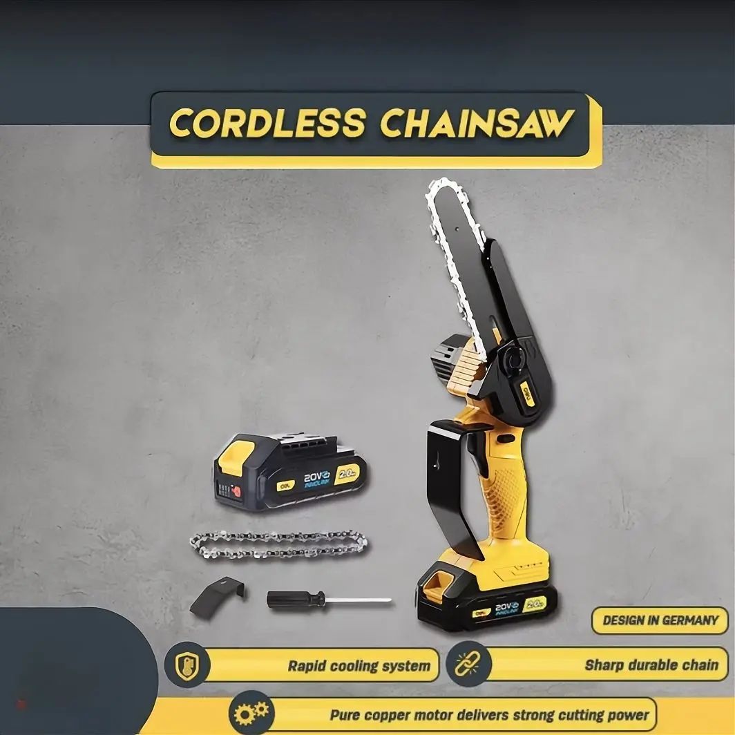 DELI Gergaji Mesin 4'' 1 Baterai DCE520-1_0