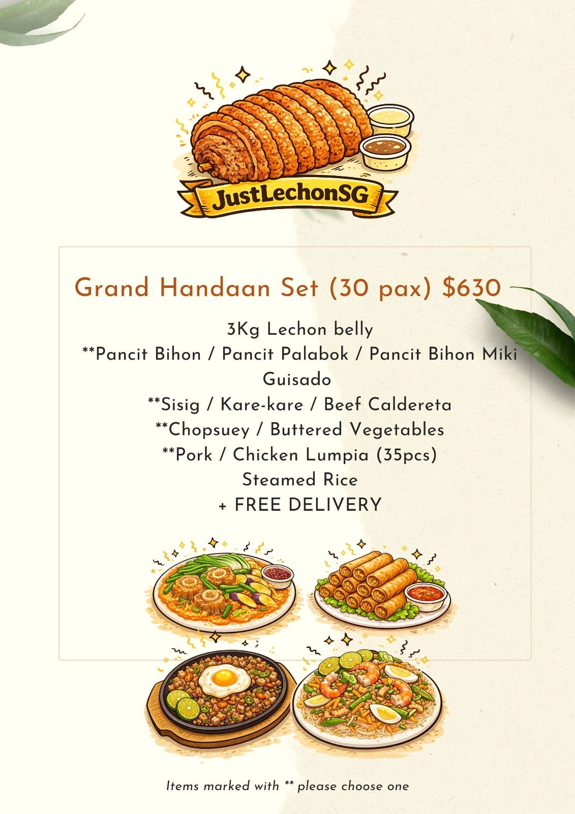 Grand Handaan Set (30 pax) + Free Delivery_0