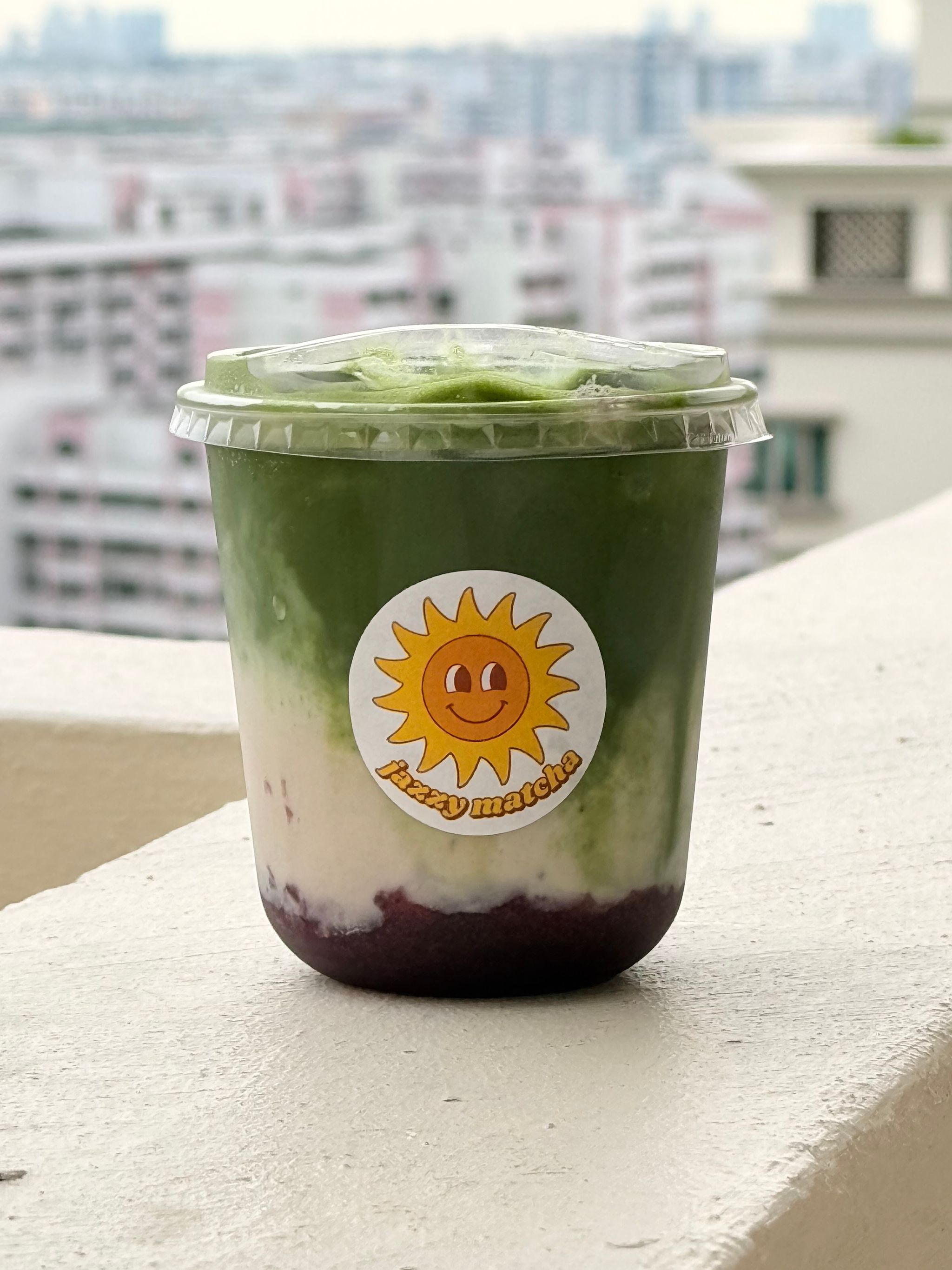 Blueberry Matcha Latte _0