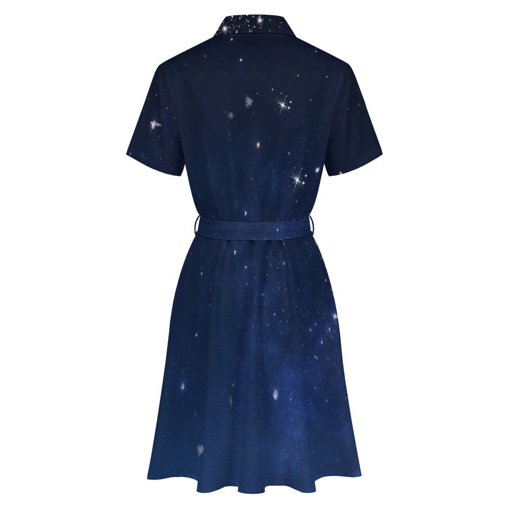 LULU AMONG THE STARS – SHORT-SLEEVED SHIRT DRESS_2