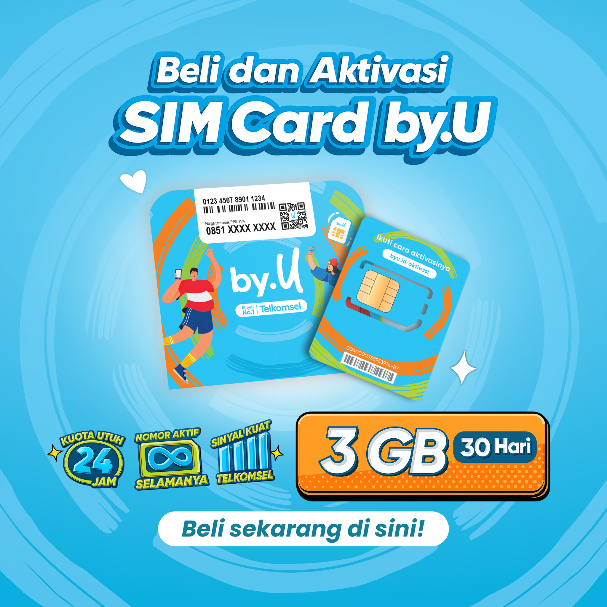 Kartu Perdana By.U 3GB_0