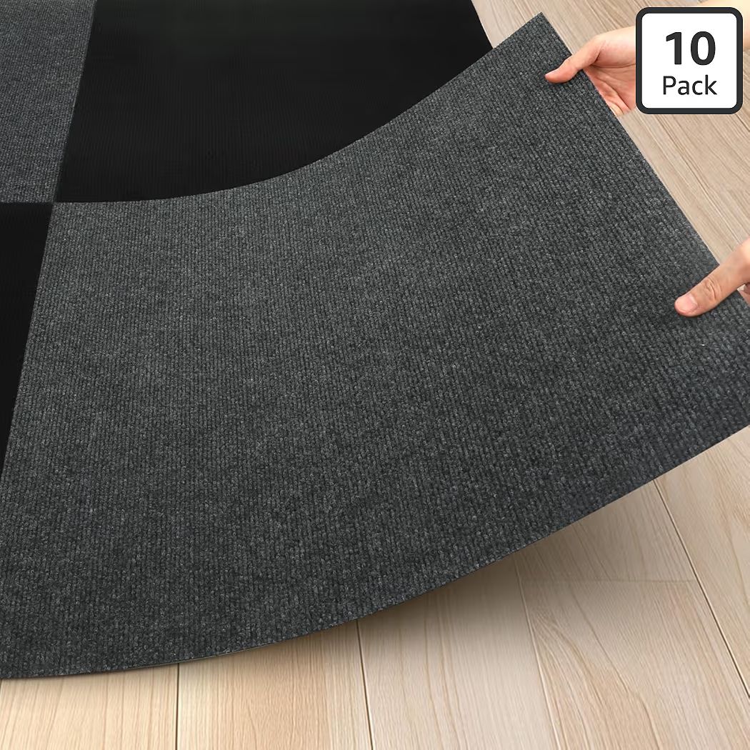 Alfombra Autoadhesivas 60*60 cm Gris Oscuro _0