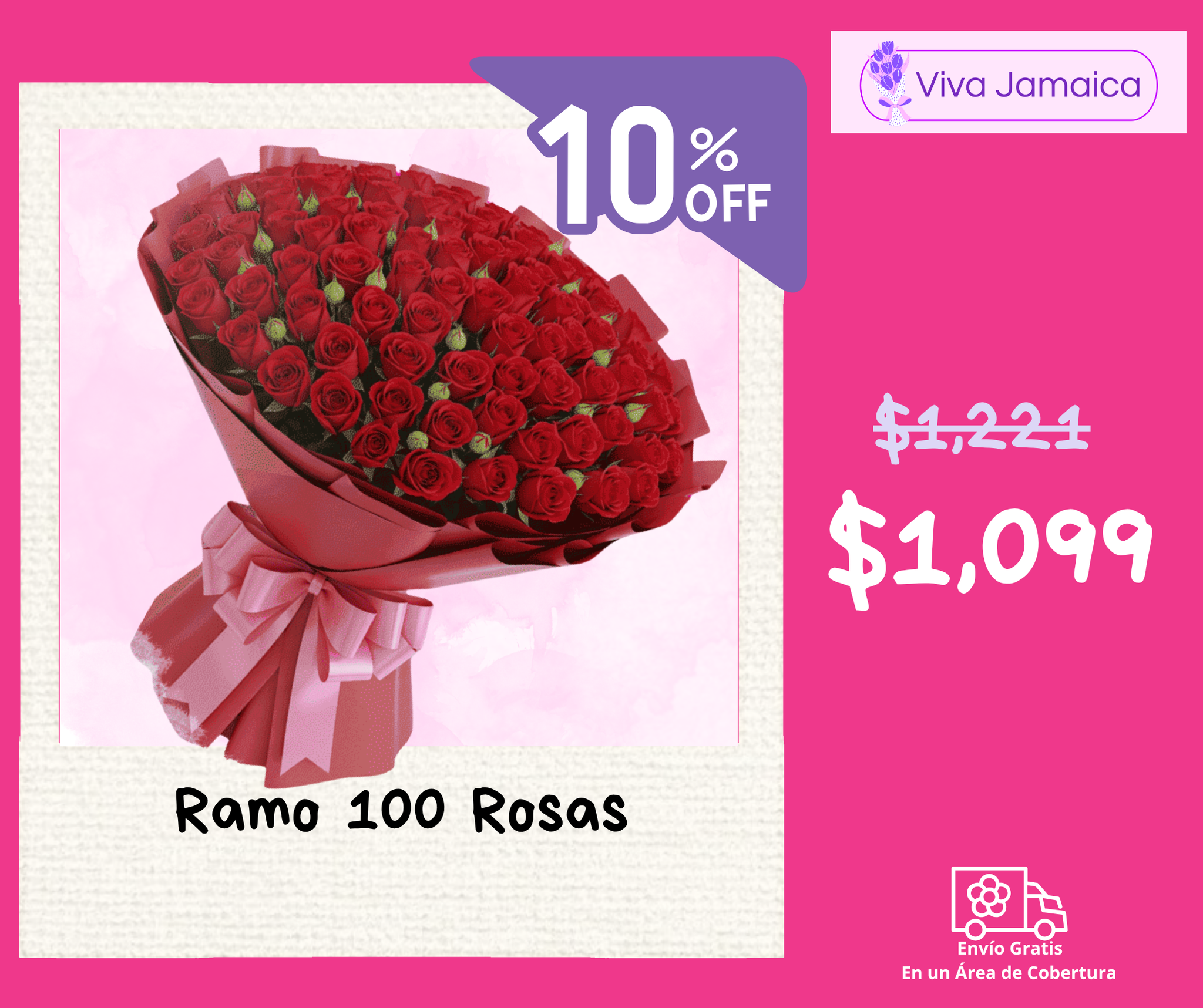 Ramo 100 Rosas_0