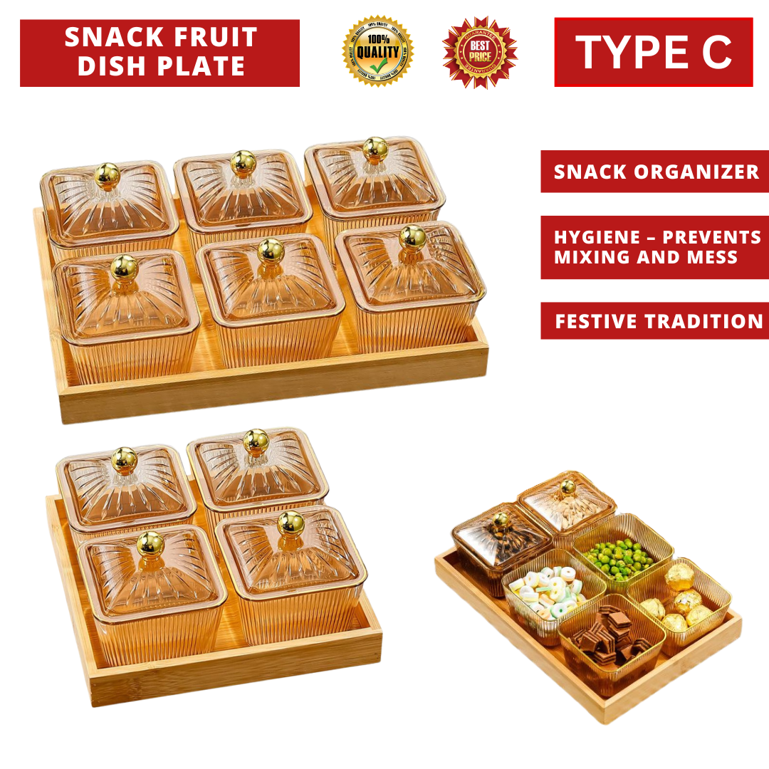 SNACK FRUIT DISH PLATE WOOD (TYPE C)_0