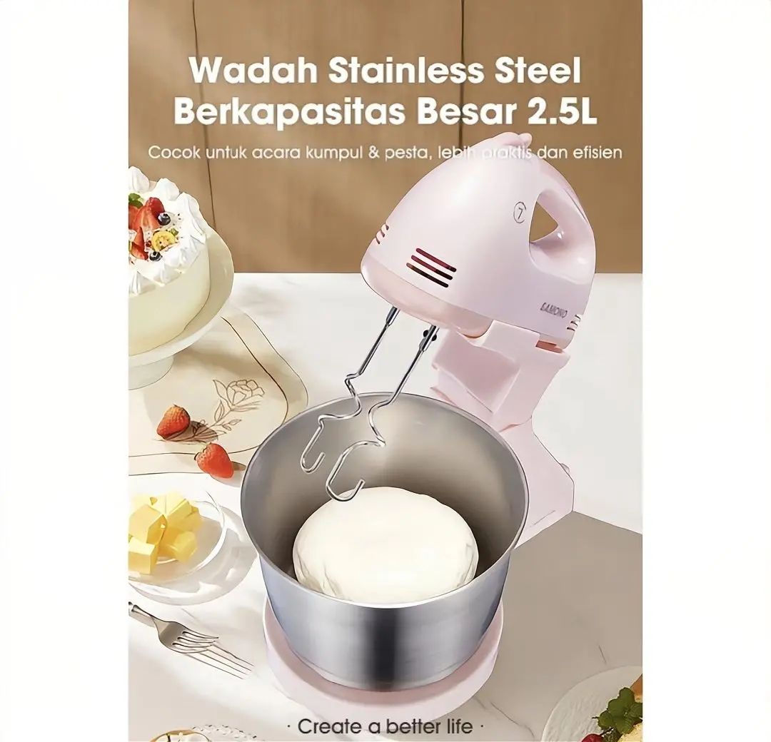 SAMONO Stan Mixer 200W 2.5L SW-HMB200 Pink_1