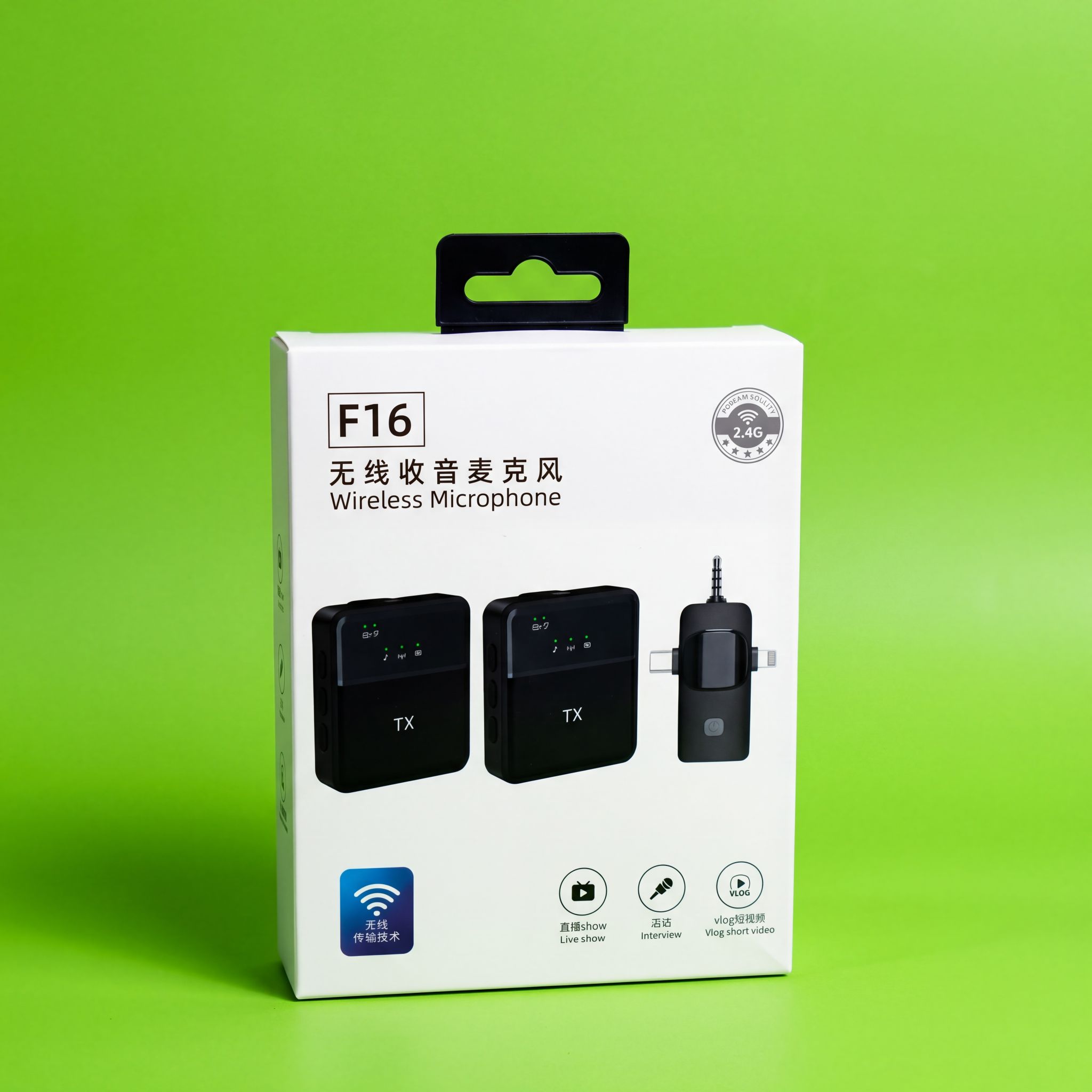 Microphone Lavalier sans Fil F16_1