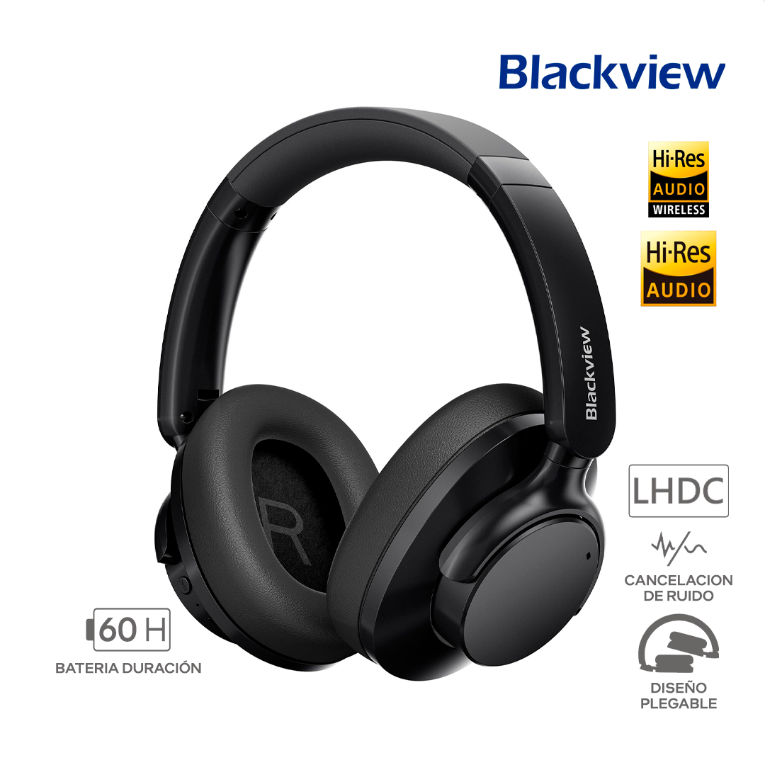 BLACKVIEW FITBUDS H1 / INALAMBRICO / BLUETOOTH / 60 HORAS BATERIA / CANCELACION DE RUIDO / HI RES AUDIO / HI RES AUDIO WIRELESS / LHDC / BLACK_0