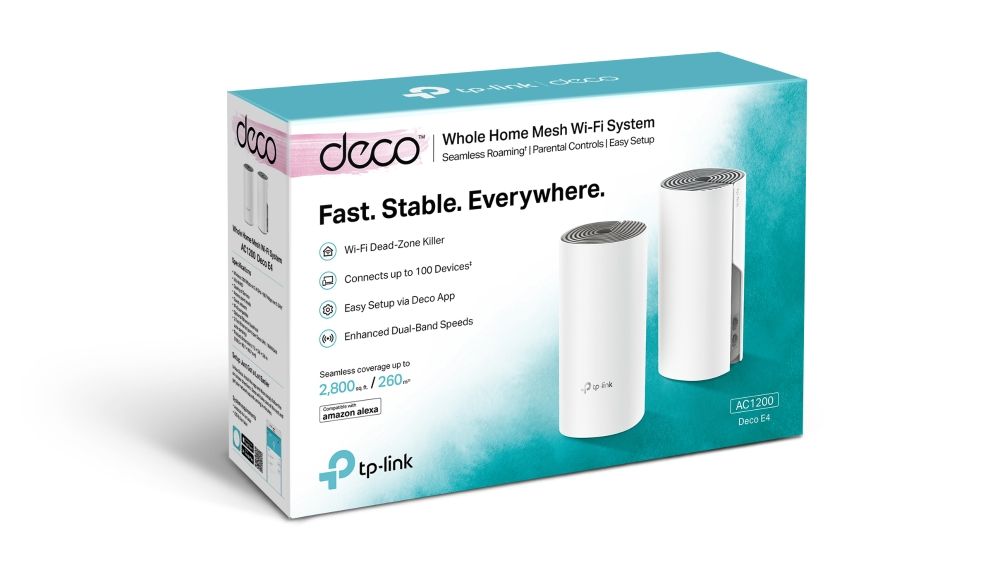 TP LINK DECO MESH E4 AC1200 (2 PACK) / SISTEMA MESH / WIFI / 1200 MBPS DUAL BAND_1