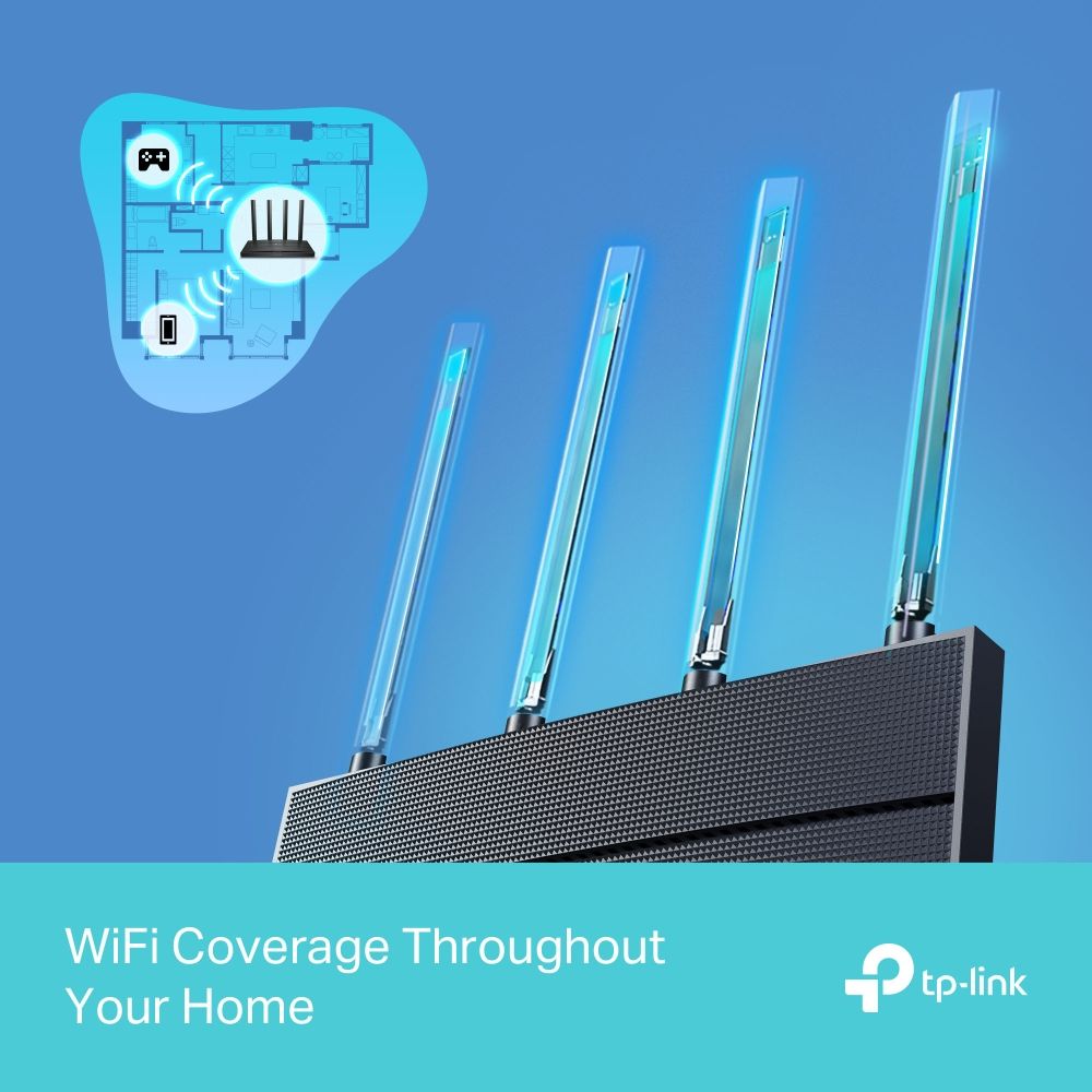 TP LINK WIFI ARCHER AX12 / ROUTER WIFI 6 / 1.5 GBPS / WIFI ZONE KILLER / SEGURIDAD WPA3 / 4 ANTENAS / PUERTO GIGABIT_5
