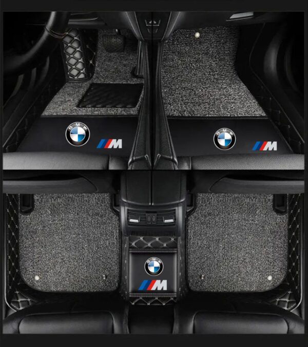 TAPIS 9D LUXURY-bmw  (noir/noir)+ mokitte gris (_0