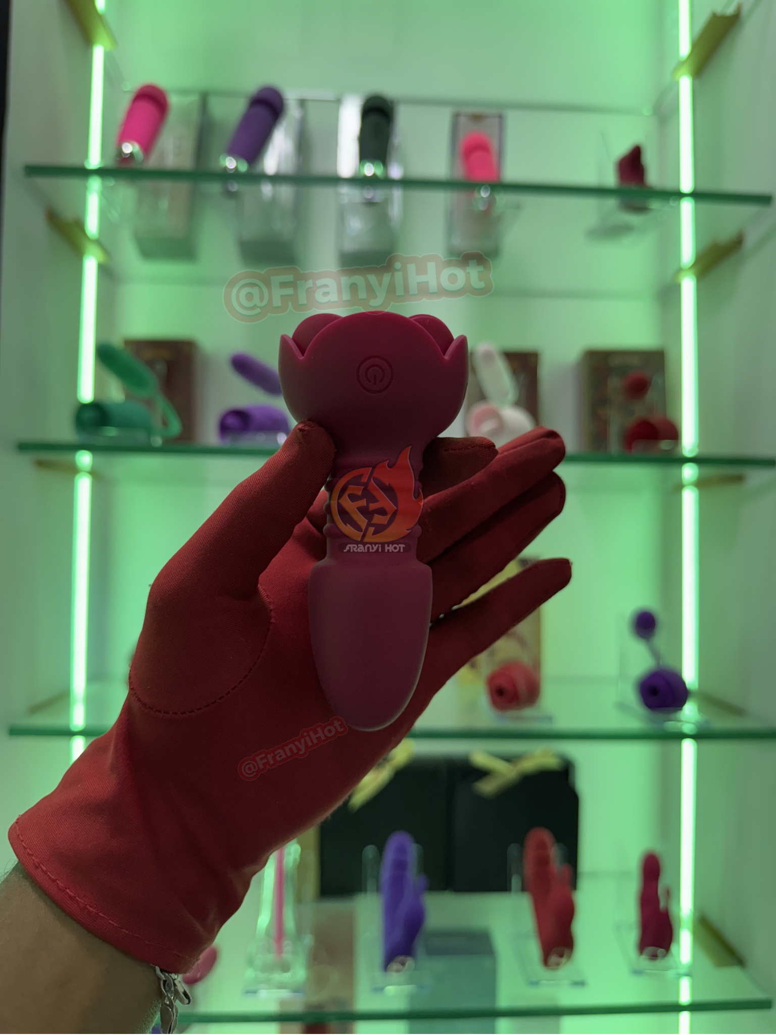 Plug anal vibratorio a control remoto con Luz RGB_0