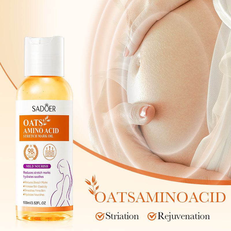 SADOER 98% Amino Acid Oats Essential Oil Fade Remove Stretch Mark_1