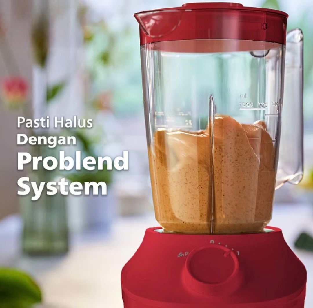 PHILIPS Blender Plastik 1L 3000 seris [Merah]_2