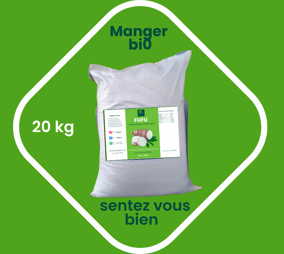 Farine de manioc 20kg Tropikca _0