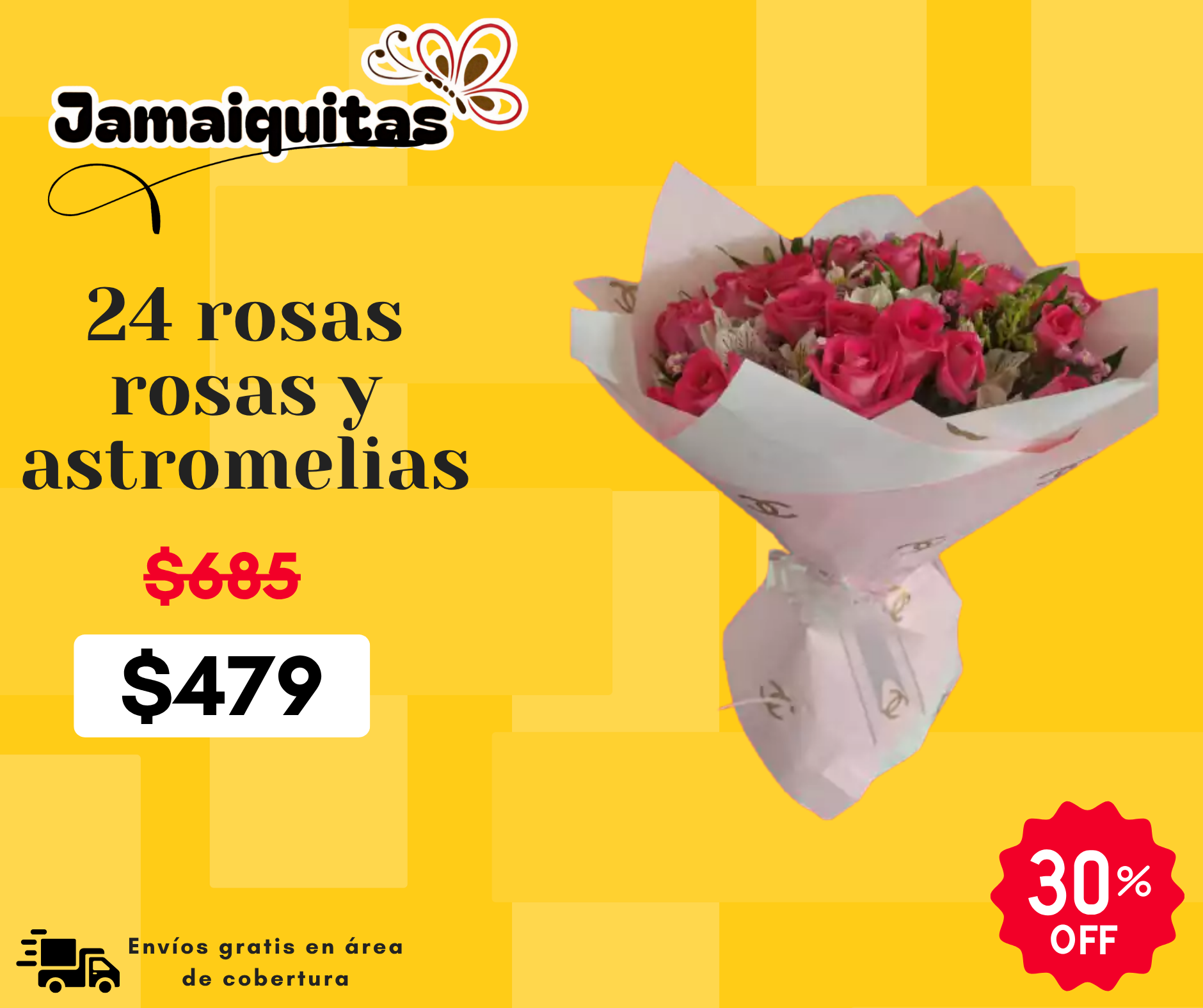 24 rosas rosas y astromelias_0