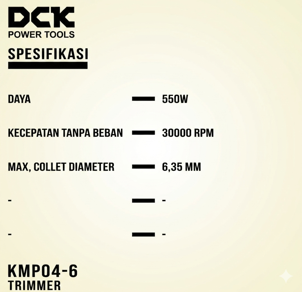 DCK Trimmer Elektrik 550Watt KMP04-6_2