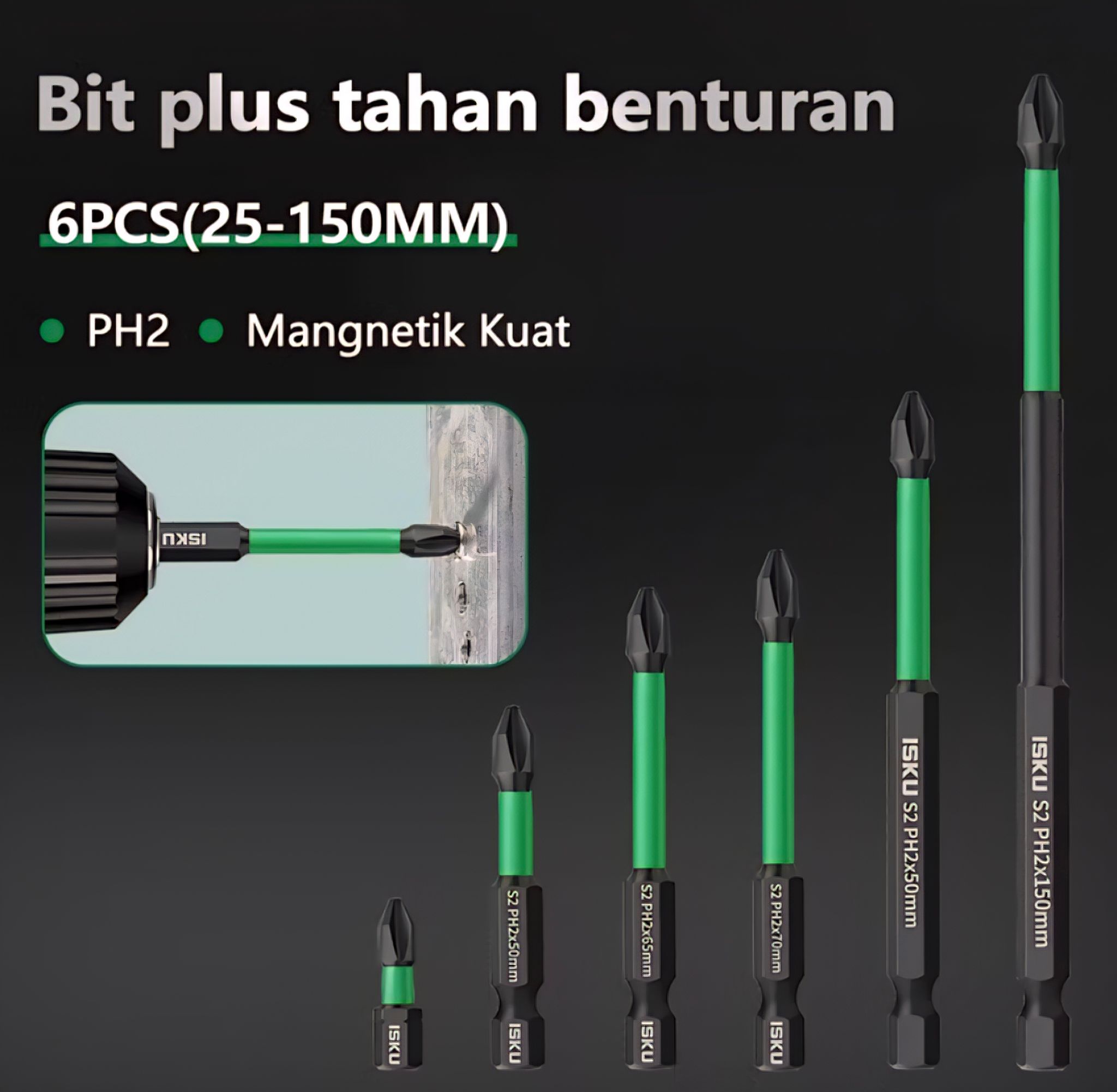 ISKU Mata Obeng Magnet Set 6pcs_0